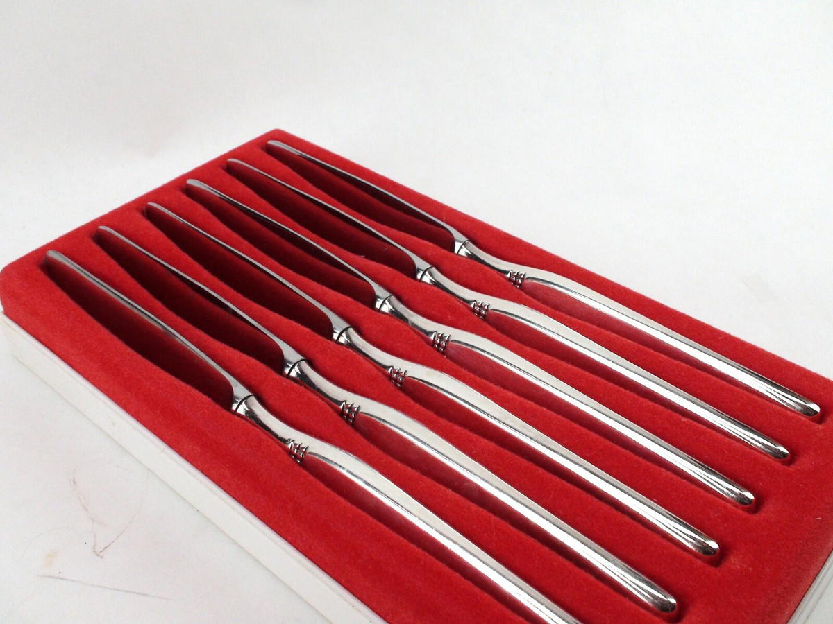 Robbe & Berking R&B Silber-Box Silver Plated Cutlery, Dinner Knives, 90 Gram