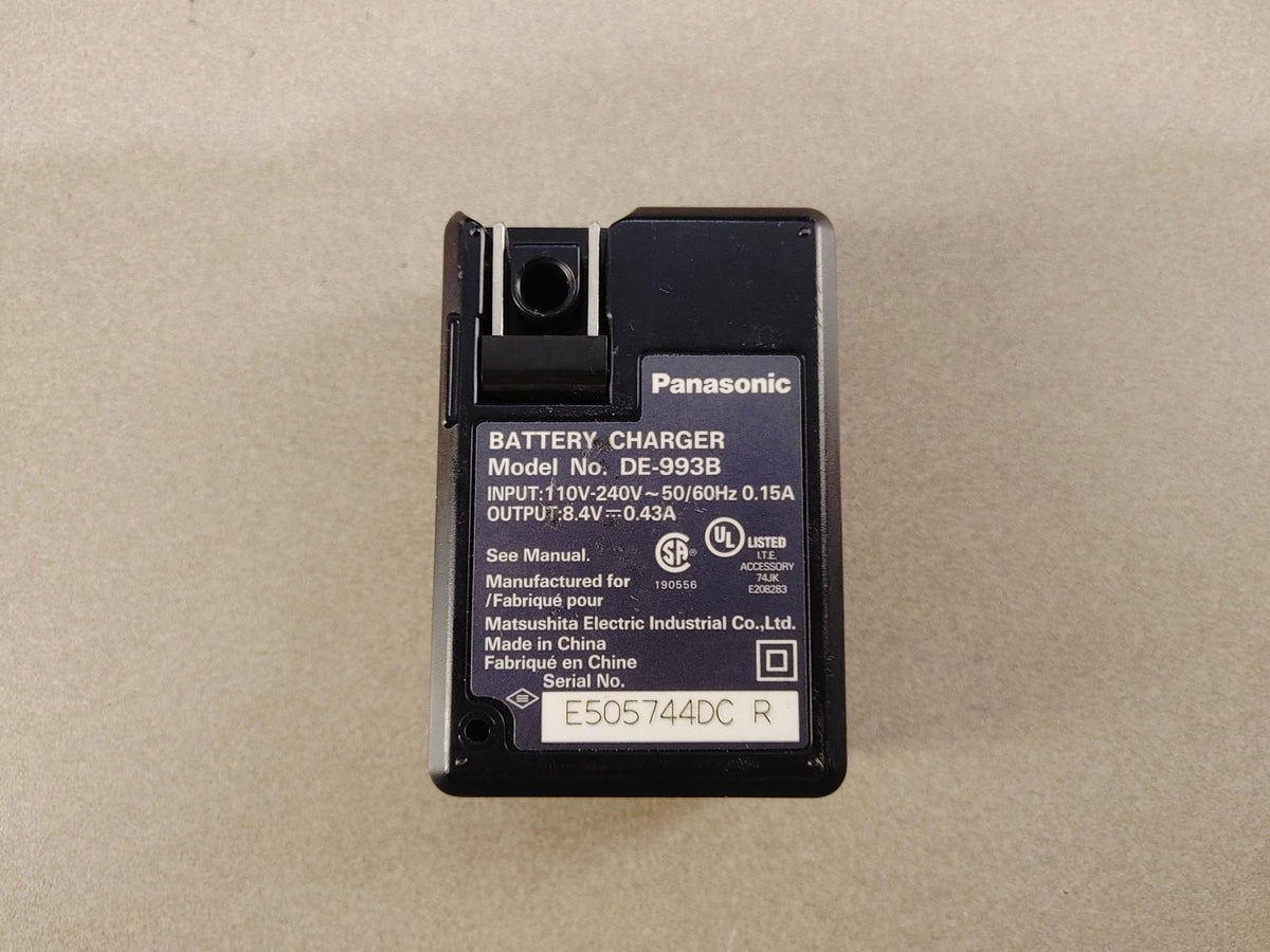 Panasonic LUMIX DE-993B Camera Battery Charger Power Tested - Fair