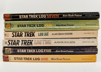 Star Trek Log Books Alan Dean Foster Lot of 6 Vintage Paperbacks 1970s