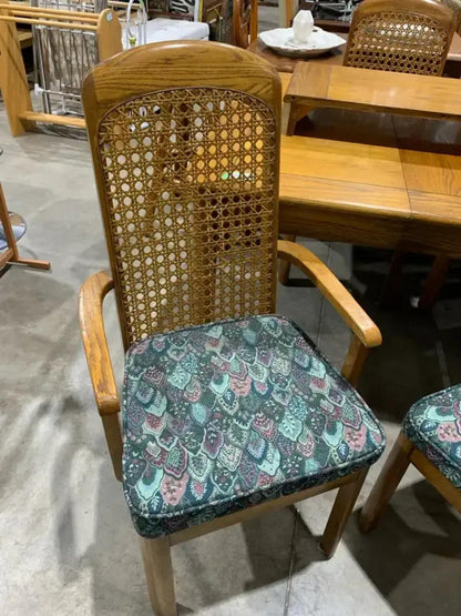 House of Braemore Rattan Oak Dining Table and Chairs
