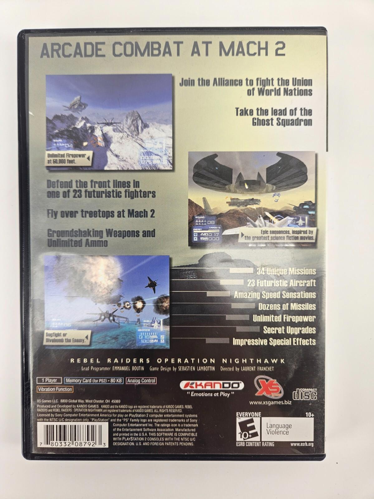 Rebel Raiders Operation Nighthawk PlayStation 2 PS2