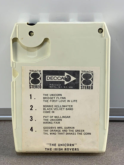 THE IRISH ROVERS "THE UNICORN" 8 track tape