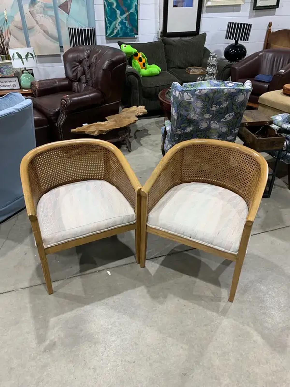 Cane Back Chairs - 2 available