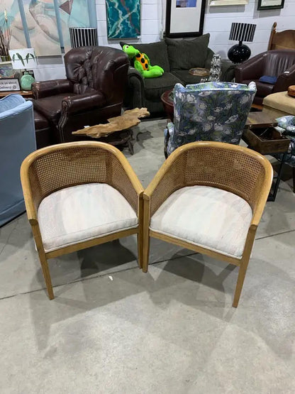 Cane Back Chairs - 2 available