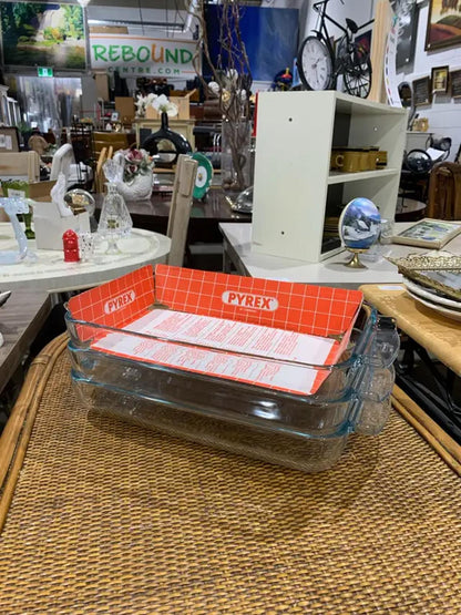 Glass Pyrex Baking Dishes - 3 Available