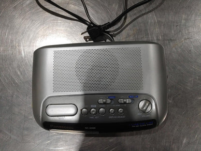 Good Condition Panasonic Alarm Clock FM-AM Radio RC-6288 Grey Tested Working