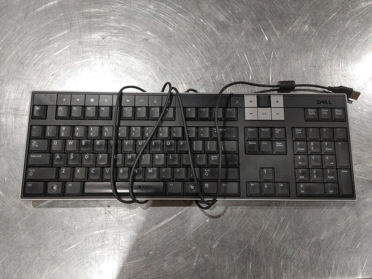 Clavier USB Dell grand format noir - État correct