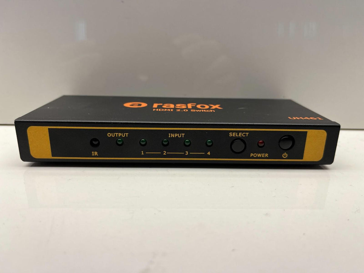 Commutateur HDMI 2.0 Rasfox UH461 4 Entrées 1 Sortie UHD 4K 60Hz