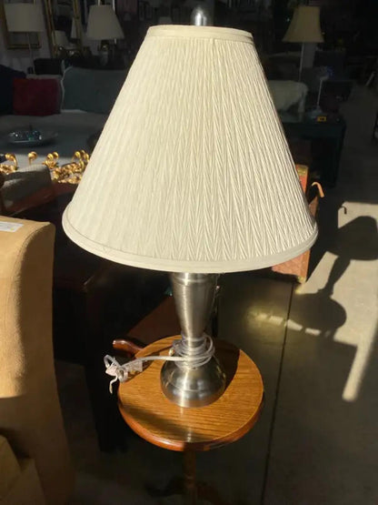 Brushed Steel Table Lamp