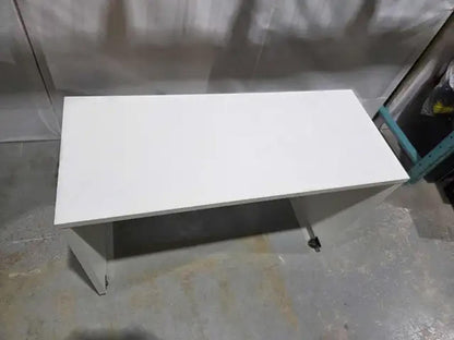 White Small Rolling Desk