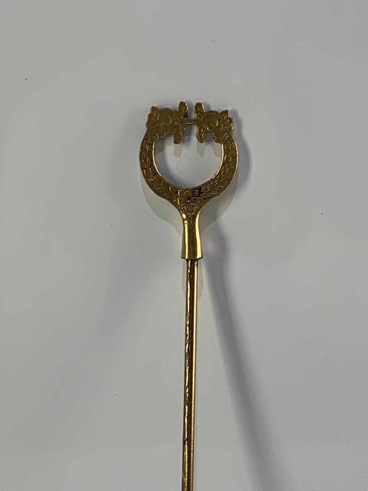 Vintage Brass Candle Snuffer Solid Engraved Design Handle Ornate