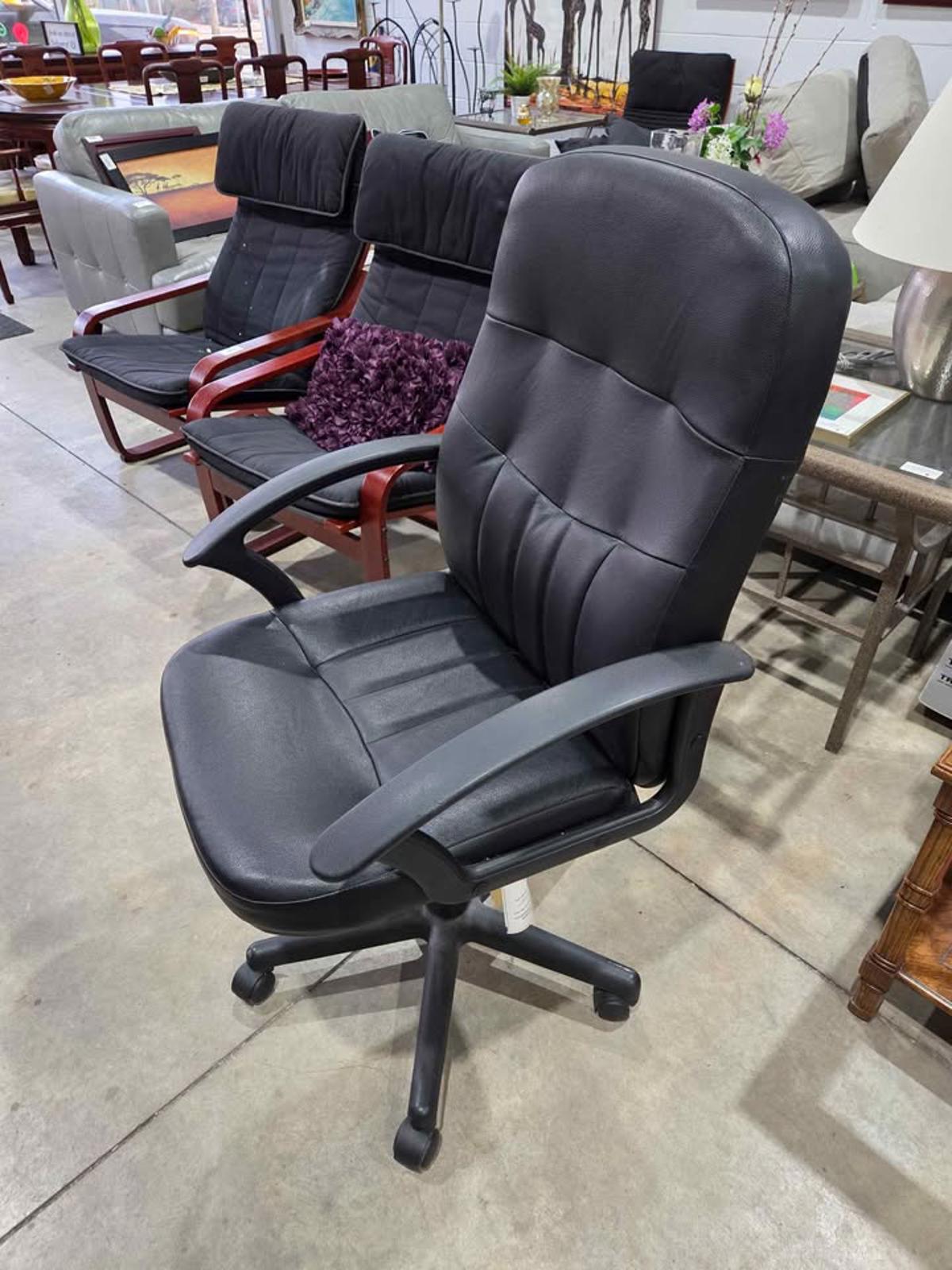 Black Leather Office Chair