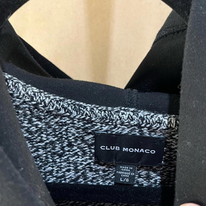 Club Monaco Black and Gray Crewneck Sweater