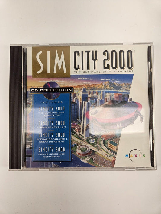 Sim City 2000 CD Collection PC 1994 *Case Only, No CD*