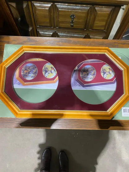 Vintage Wooden Plate Holder