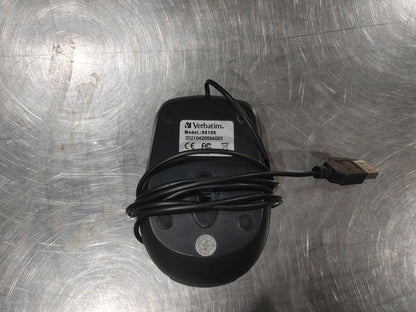 Excellent Condition Verbatim 98106 USB Corded Mouse Black Tested Working