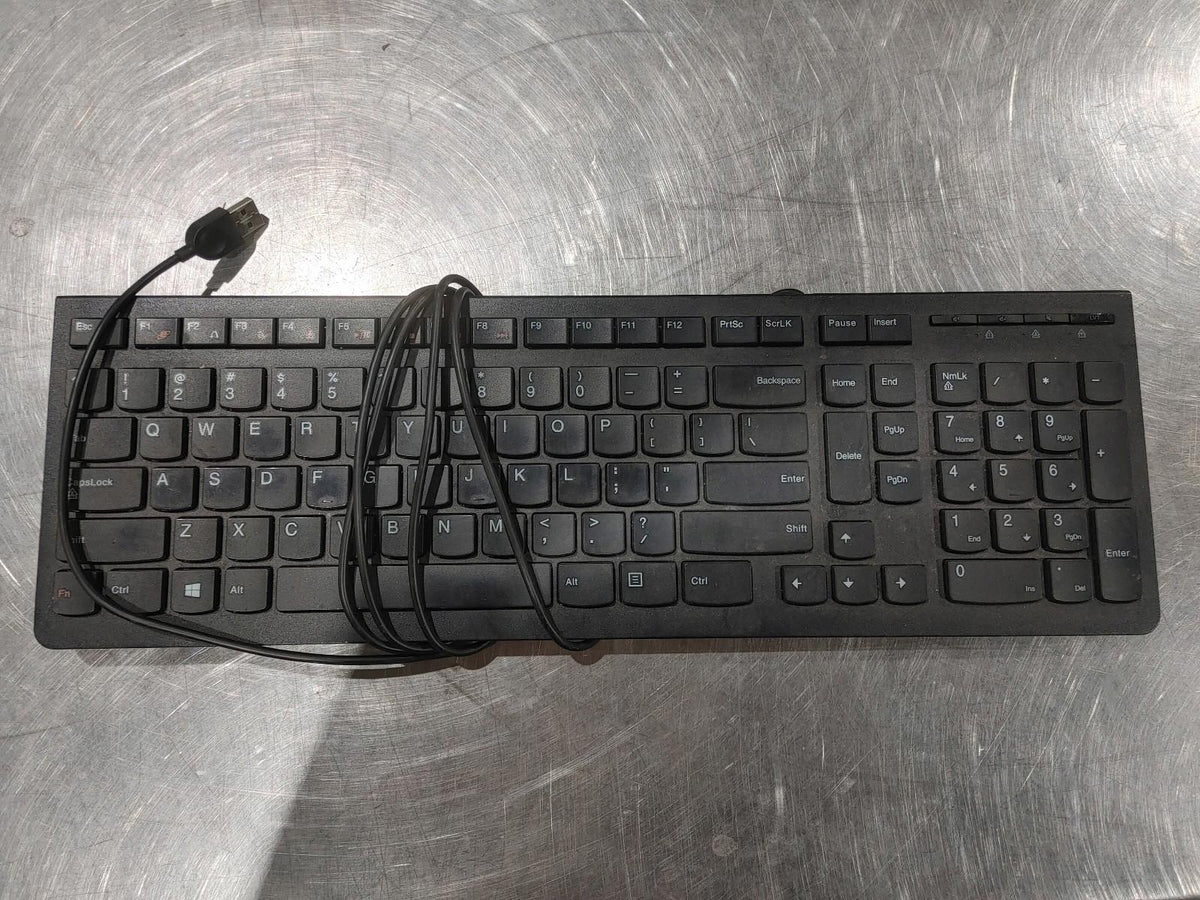 GOOD CONDITION Lenovo KB4721 USB Full size Keyboard Black