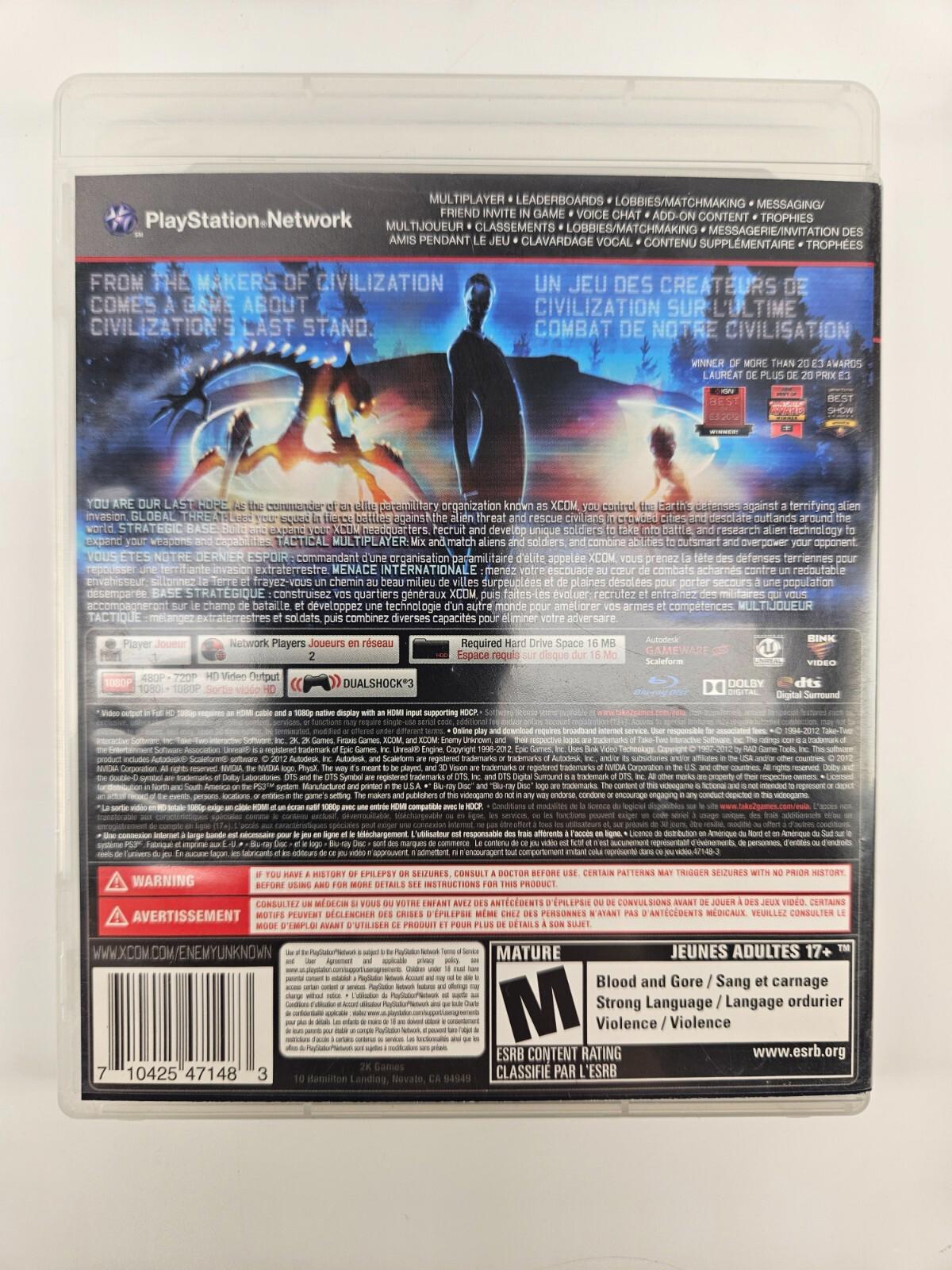 XCOM - Enemy Unknown - PS3 PlayStation 3