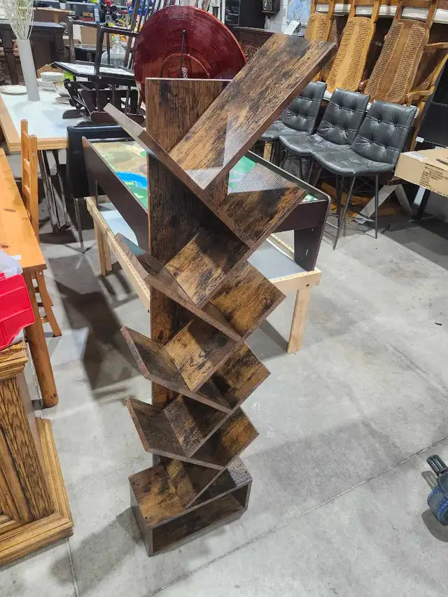 Tree shaped Rustic Bookshelf