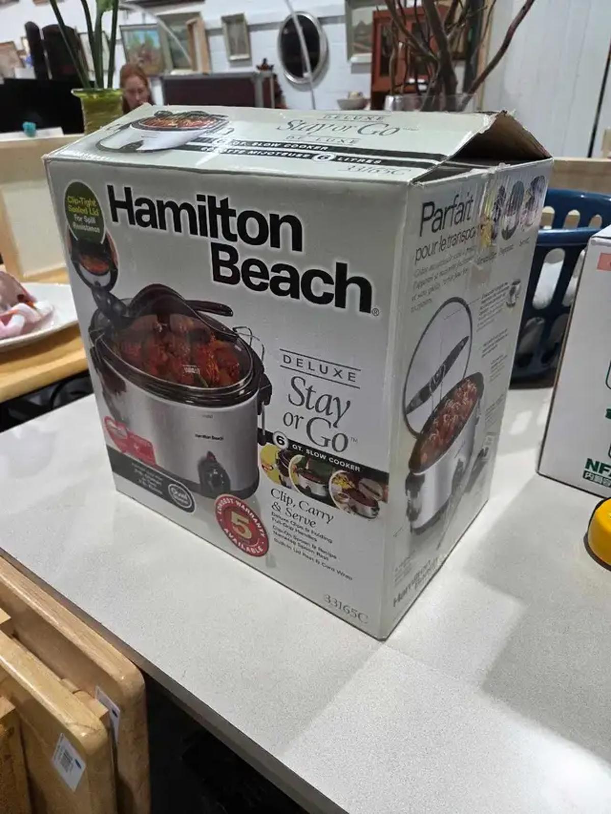 Hamilton Beach Stay or Go 6Qt Slow Cooker - New!