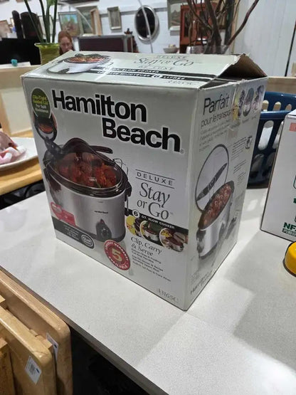 Hamilton Beach Stay or Go 6Qt Slow Cooker - New!