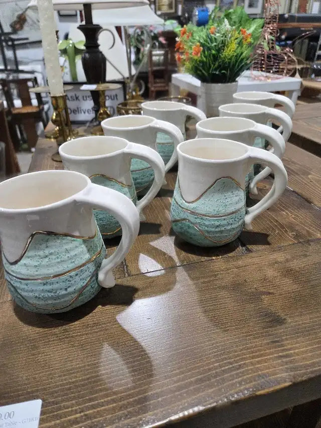 8 Handmade Ceramic Mugs