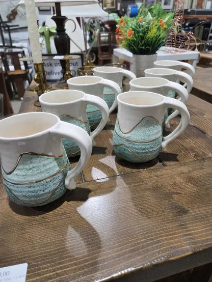 8 Handmade Ceramic Mugs