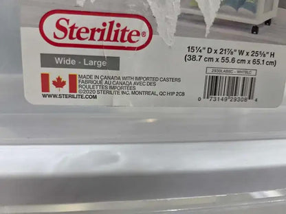 Sterilite 3-Drawer Wide Storage Tower