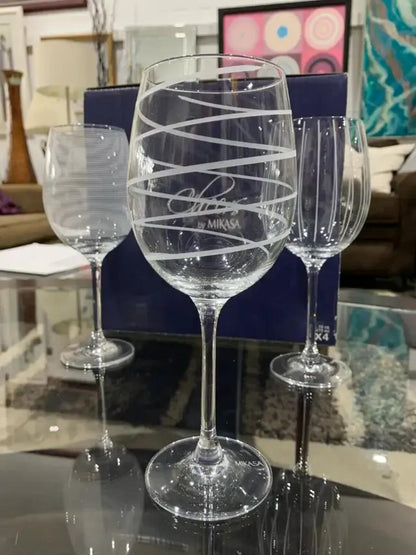 Mikasa Cheers Crystal Wine Glasses