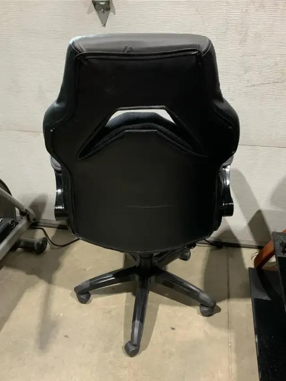 Grey and Black Gaming Chair