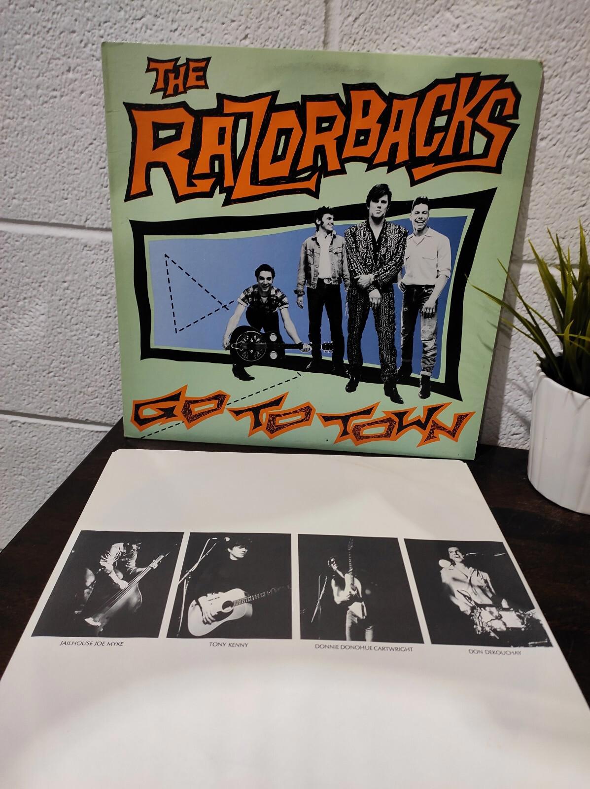 THE RAZORBACKS – GO TO TOWN - VINYL 1988