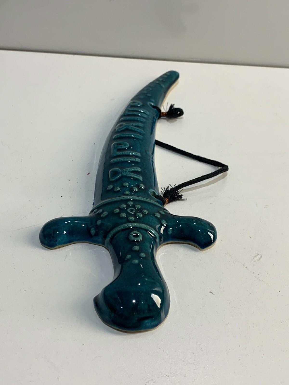Sword Shaped Islamic Ceramic Wall plaque
