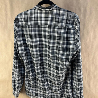 The Kooples Men’s Black & White Plaid Shirt (Size M)