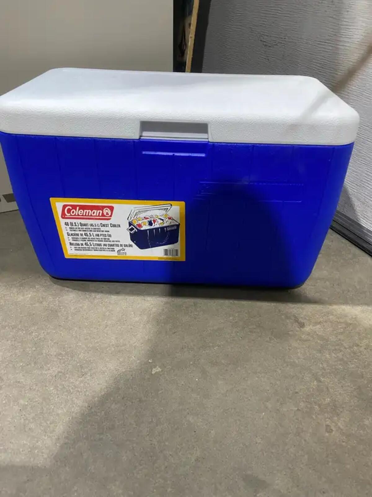 Blue Coleman Cooler