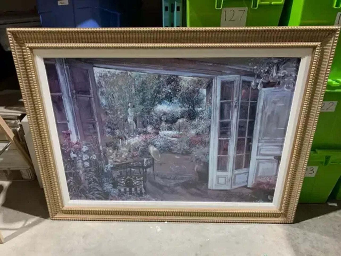 Large Framed Garden Print