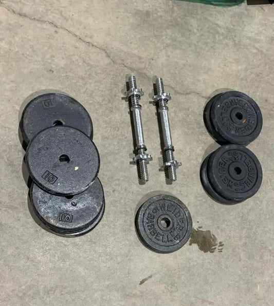 Adjustable Barbell Dumbbells 105lbs - set of 2