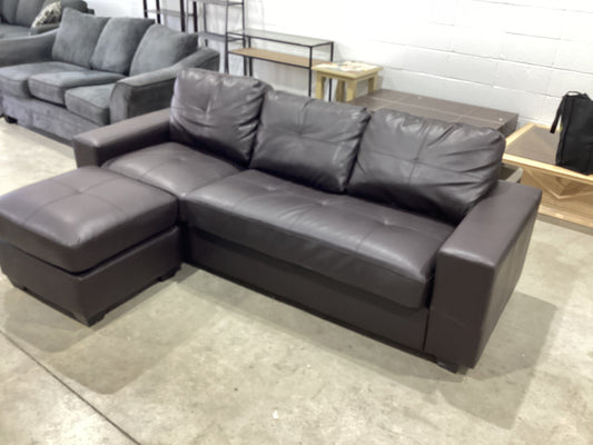 Bonded leather sectional sofa