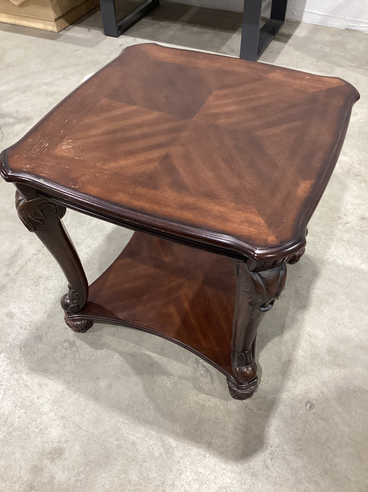 Ashley wooden square end table