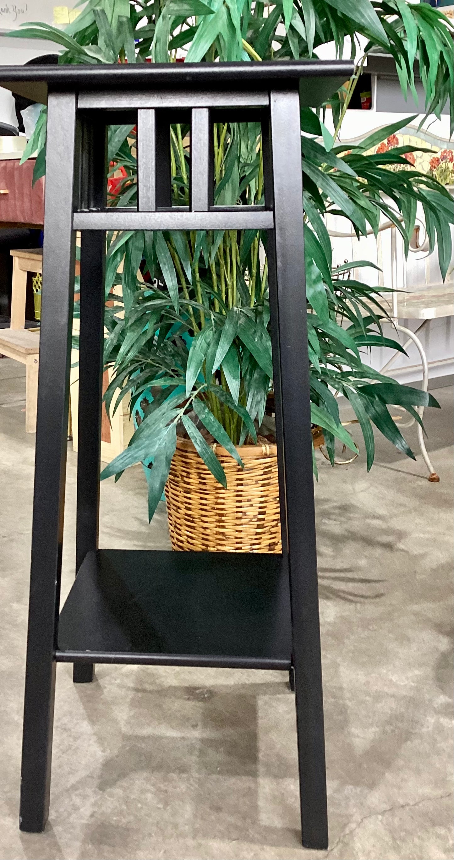 Black Square End Table