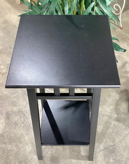 Black Square End Table