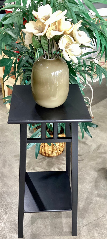 Black Square End Table