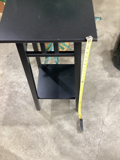 Black Square End Table