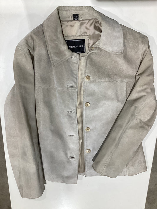 Leather Jacket For Womens Beige Color