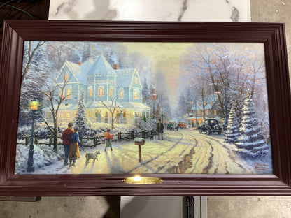 Thomas Kinkade "A Holiday Gathering" Print