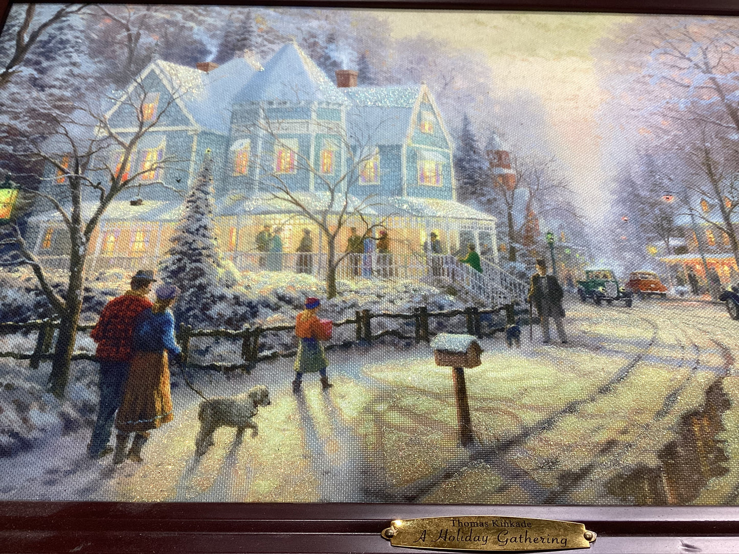 Thomas Kinkade "A Holiday Gathering" Print
