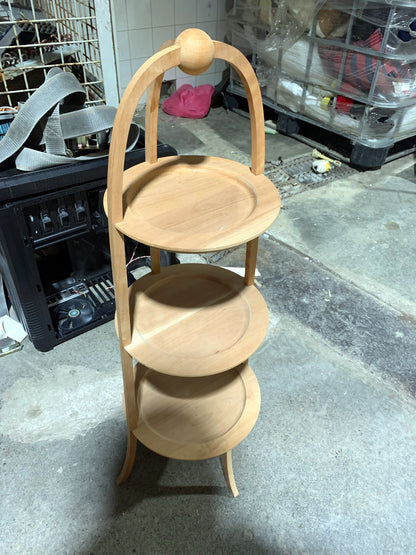 Three-Tier Cherry Wood Shelf