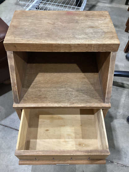 Wooden Nightstand with Drawer