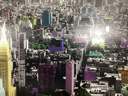 Framed NYC Skyline Art Print - 41" x 29.5"