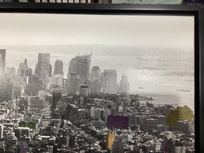Framed NYC Skyline Art Print - 41" x 29.5"