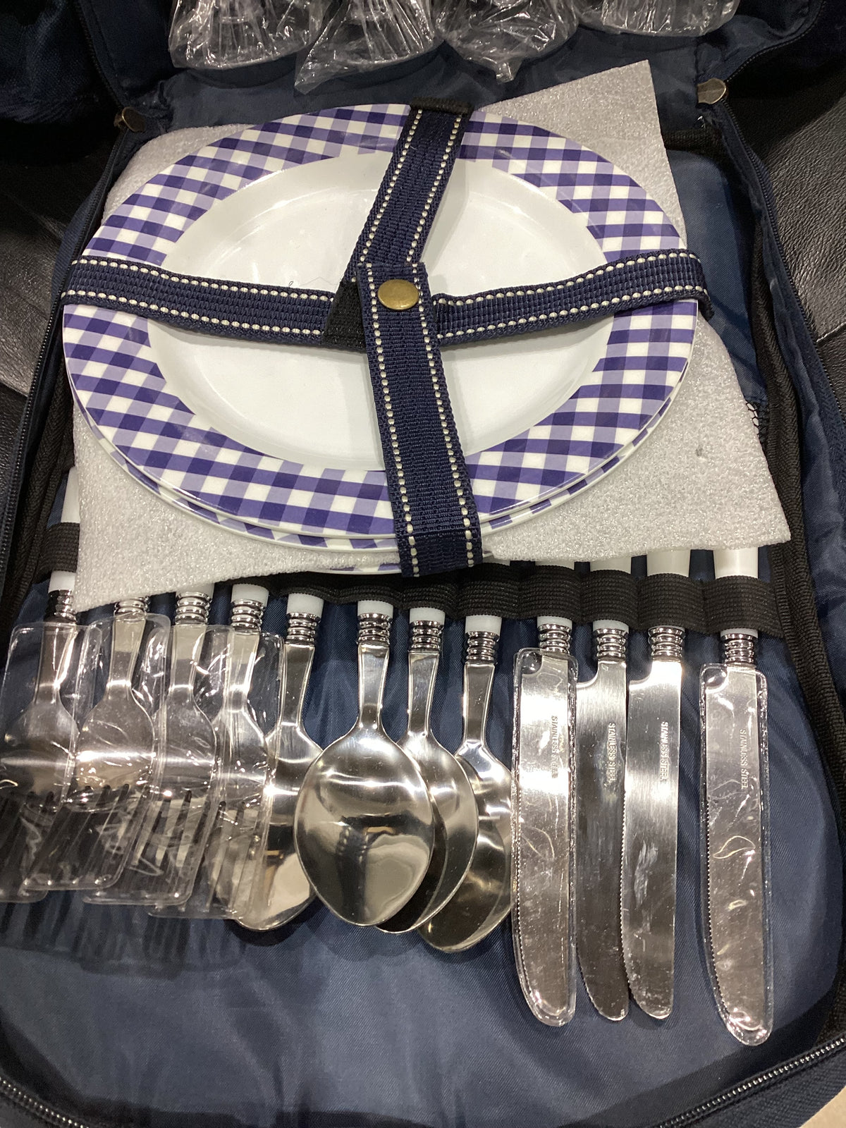 Picnic Backpack with Blanket & Accessories